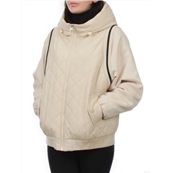 919 BEIGE Куртка демисезонная женская (100 гр. синтепон)