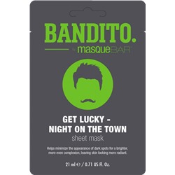 Masquebar (Маскебар) Bandito Get Lucky Night on the Town TuchMaske Маска для лица, 1 шт.