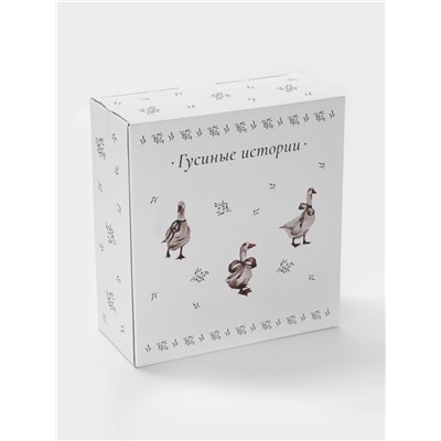 Блинница Доляна «Гуси», d=23 см, h=11 см, доломит, белая