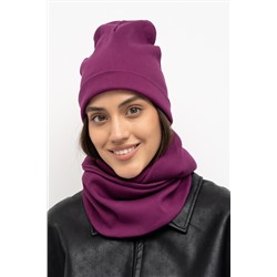 Шапка 25-608L11 сливовый