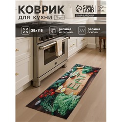 Коврик для кухни Этель «EAT», 38×118 см