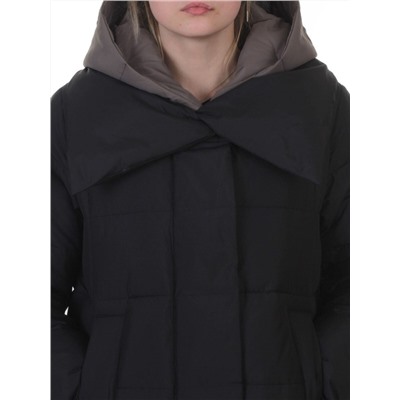 A610 BLACK Пальто зимнее женское со съемным жилетом (200 гр. био-пух)