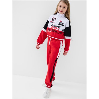 Комплект для девочки: толстовка, брюки