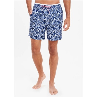 Wave Print Swim Shorts