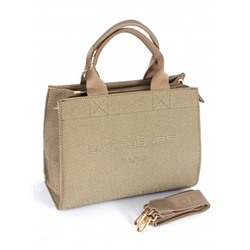 Сумка женская искусственная кожа DJ-CM 7413-KHAKI,  1отд,  плечевой ремень,  бежевый 263814