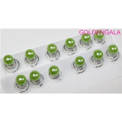 Пружинки для волос жемчужные 12 шт БН8 тип 2