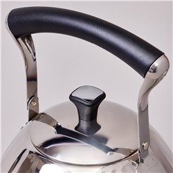 ЧАЙНИК AGNESS 3,0 Л СО СКЛАДЫВАЮЩЕЙСЯ РУЧКОЙ, СТАЛЬ 18/10, ИНДУКЦИОННОЕ КАПСУЛЬНОЕ ДНО