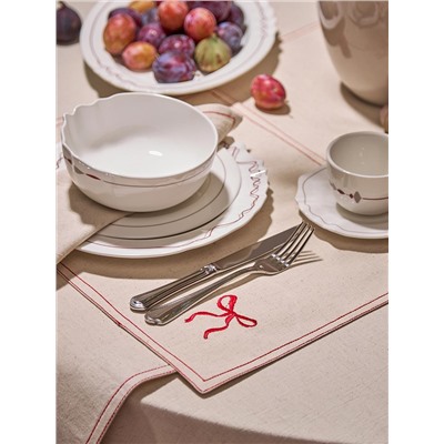 Салфетка под приборы Fancy Bows бежевого цвета из коллекции Essential, 35х45 см