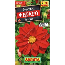 1258 Георгина Фигаро махровая красная 7шт