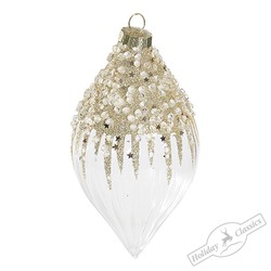 Капля "Золотой купол" (стекло прозрачное) 7х7х14 см