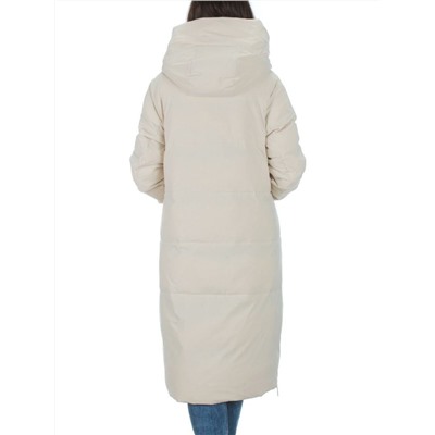 22373 BEIGE Пальто зимнее женское облегченное (150 гр. холлофайбера)