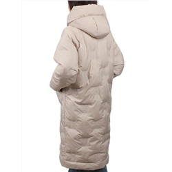 305 BEIGE Пальто зимнее стеганое женское (200 гр. холлофайбер)