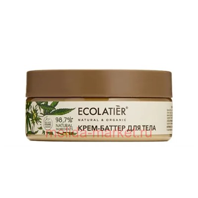 ECOLATIER Крем баттер для тела Упругость и релаксация Organic Cannabis 150мл 862601