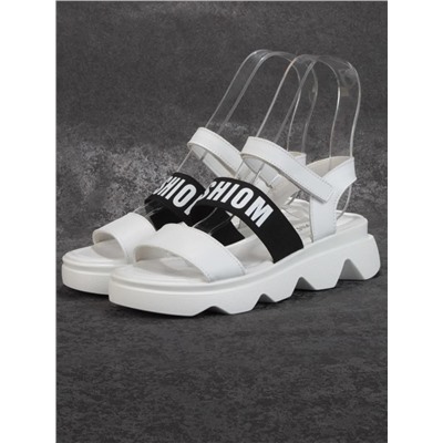 08-PEA119-1 WHITE Босоножки женские (натуральная кожа)