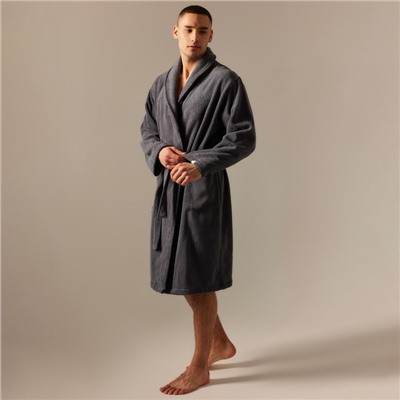 Халат махровый мужской SL HOME: Basic "Гри Сандре", размер M, 100% хлопок, 420 г/м2