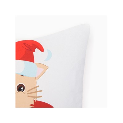 Наволочка декоративная новогодняя «Этель. Новогодняя чашка» 40×40 см