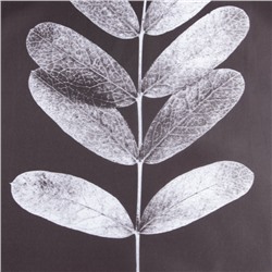 Штора для ванной водоотталкивающая Этель «Natural print», 145×180 см, цвет серый, ткань оксфорд, 210гр/м2