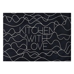 Салфетка на стол Доляна Kitchen with love, 30х45 см, полиэстер 100%