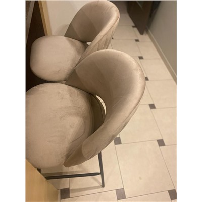 Стул барный SHT-ST34-1/S29
                        латте / чёрный муар