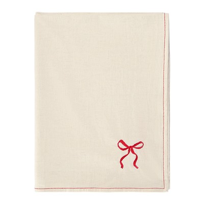 Скатерть Fancy Bows бежевого цвета из коллекции Essential, 180х240 см