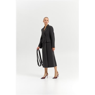 Пальто женское демисезонное 26895 (базальт/рубчик)