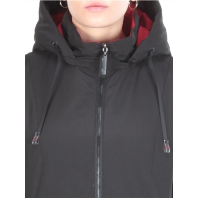 21-60 BLACK Куртка демисезонная женская AKiDSEFRS (100 гр.синтепона)