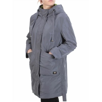 2192 DK. GRAY Пальто демисезонное женское Parten (50 гр. синтепон)