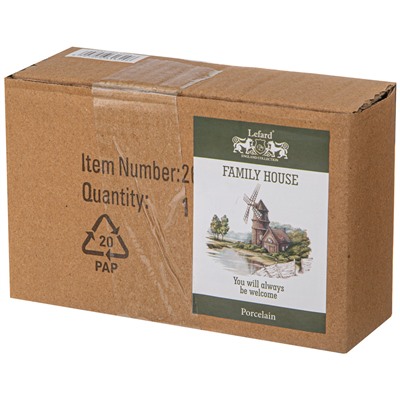 КОКОТНИЦА LEFARD "FAMILY HOUSE" 300 МЛ 18,5*11,5*5 СМ (КОР=24ШТ.)