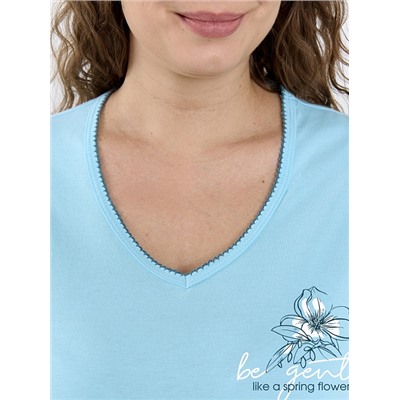 Женская пижама Айрис-2 П-509 / голубой