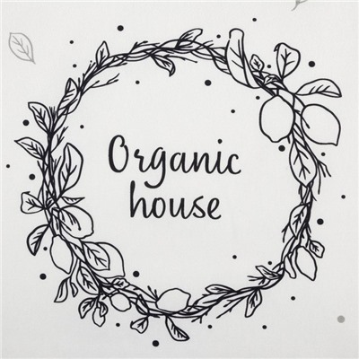 Фартук "Этель" Organic house 60х70 см, 100% хлопок, саржа 190 г/м2