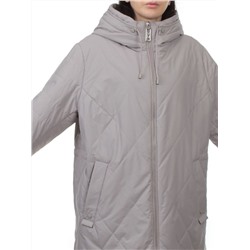 25051 GRAY BEIGE Куртка демисезонная женская (100 гр. холлофайбер)