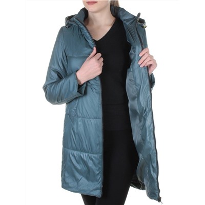 B19108 GRAY/GREEN Пальто демисезонное женское Aikesdfrs
