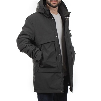 8896 GRAY GREEN Куртка мужская зимняя облегченная (130 гр. холлофайбер)