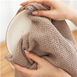 Полотенце SL HOME Home collection, коричневое, 38×65 см, лён 29%, хлопок 71%, плотность 215 г/м²