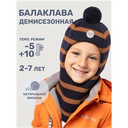 Балаклава для мальчика NIKASTYLE 10м10125 Неви кэмел