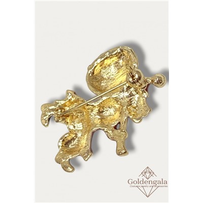 Брошь новогодняя "дед мороз" БР4 модель БРО/21