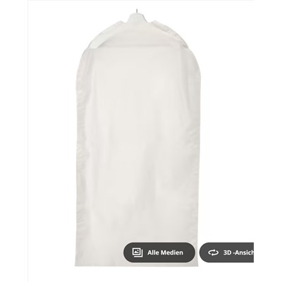 RENSHACKA Kleiderschutzhülle, transparent weiß