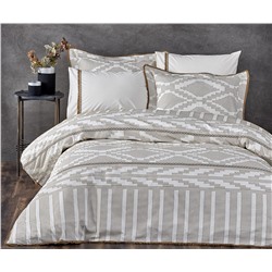 2 сп. Евро Комплект Постельного Белья Cotton Saten Colossae Hardal Çift - EcoCotton