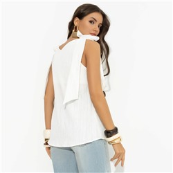 Топ из жатой ткани, Ты мой идеал (белый)