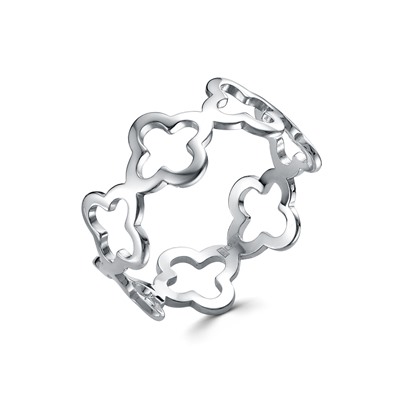 Кольцо родированное серебро 925*