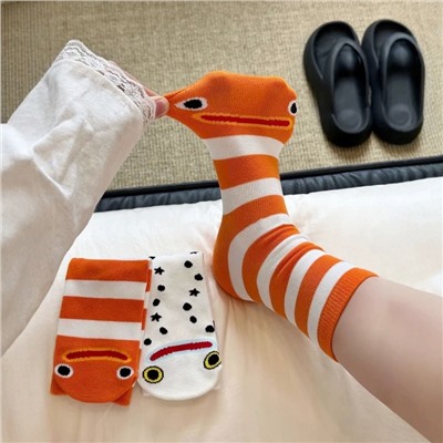 Brand cartoon summer knee socks, mid-length, internet celebrity