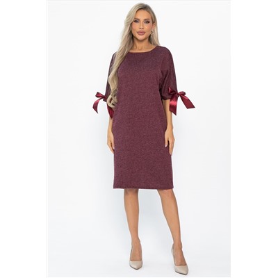Платье трикотажное Кайла (бордовое) П14782-10М