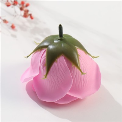 Мыльные лепестки для ванны «Бутон королевской розы. Розовый», подарочный, 7×7×6 см