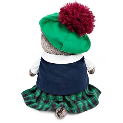 Мягкая игрушка «Кот Басик в шотландском костюме», 25 см