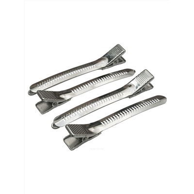 Dewal Зажим для волос CL-2406, металл, 12 см, 12 шт.