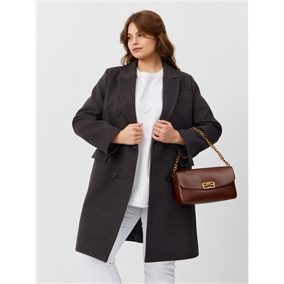 Пальто женское демисезонное 26897 (темно-серый)