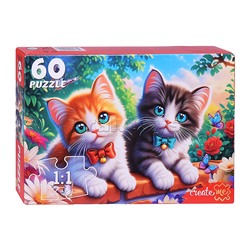 Пазлы 60 "Котята с бантиками"
