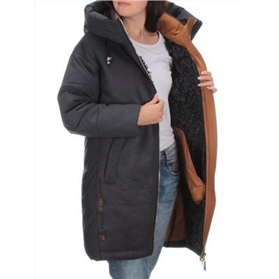 C1062 DK. GRAY Куртка зимняя женская (200 гр. холлофайбера)