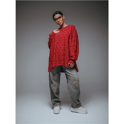 Свитшот Ребекка махра бордо Лт