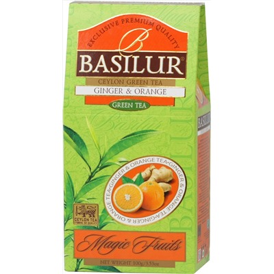 BASILUR. Волшебные фрукты. Имбирь и апельсин 100 гр. карт.упаковка